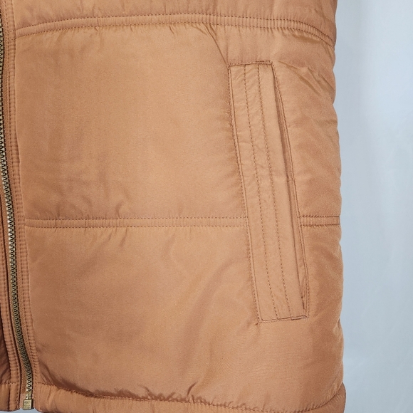 NWT Weatherproof Brown Quilted Vest with High Collar - Picture 4 of 8